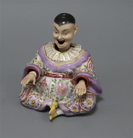 An early 20th century Plaue pagoda figure height 12cm